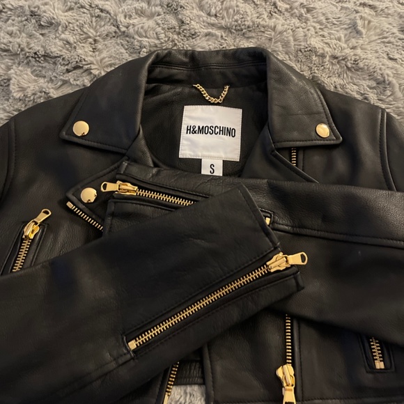 H&Moschino crop leather jaquet - Picture 6 of 6